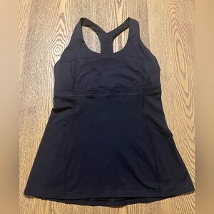 Lululemon racerback tennis tank. Size L. Black. Great condition.